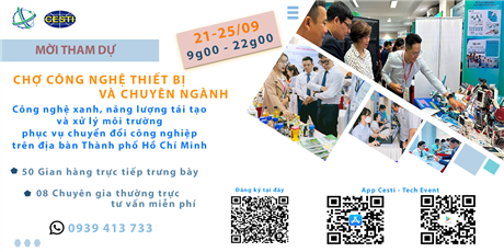 Nhiều hội thảo và công nghệ, thiết bị phục vụ chuyển đổi công nghiệp trên địa bàn TP.HCM sẽ được giới thiệu tại Techmart 2024